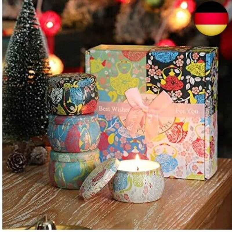 Yming Duftkerzen Geschenkset Für Frauen, 4 * 5.65Oz Sojawachs Aromatherapie