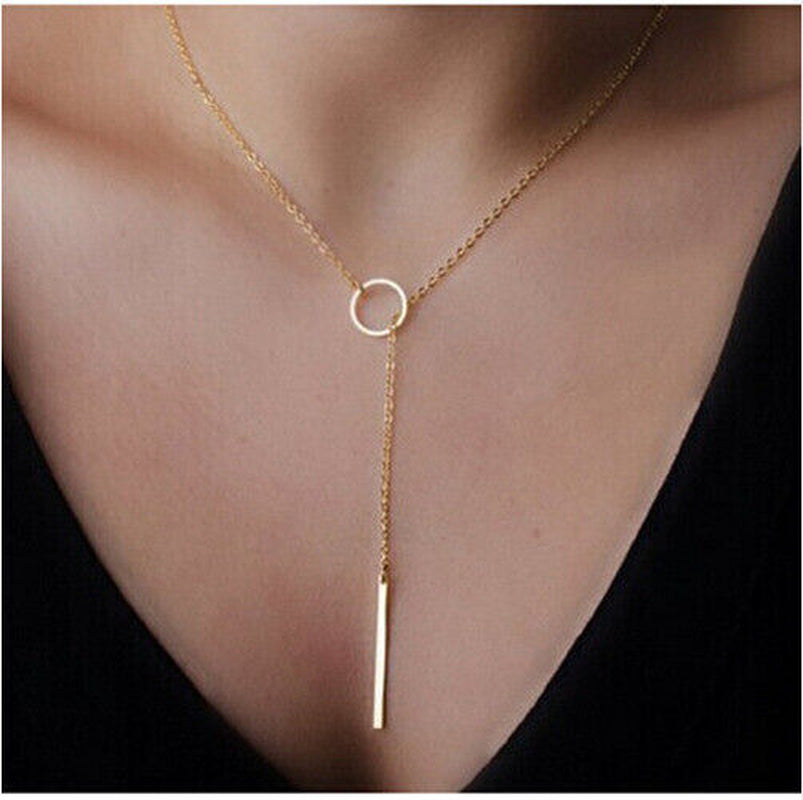 Damen Halskette Edelstahl Vergoldet Kette Collier Halsband Schmuck Neu