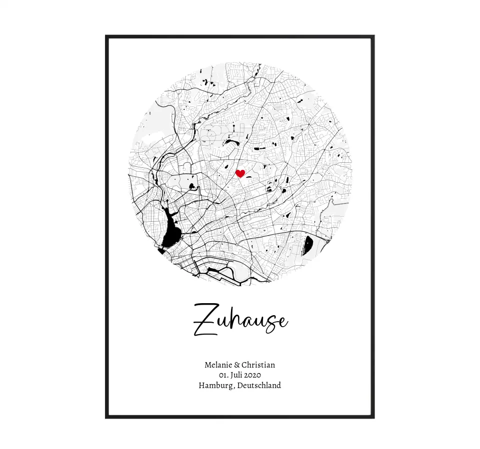 Stadtkarte Zuhause