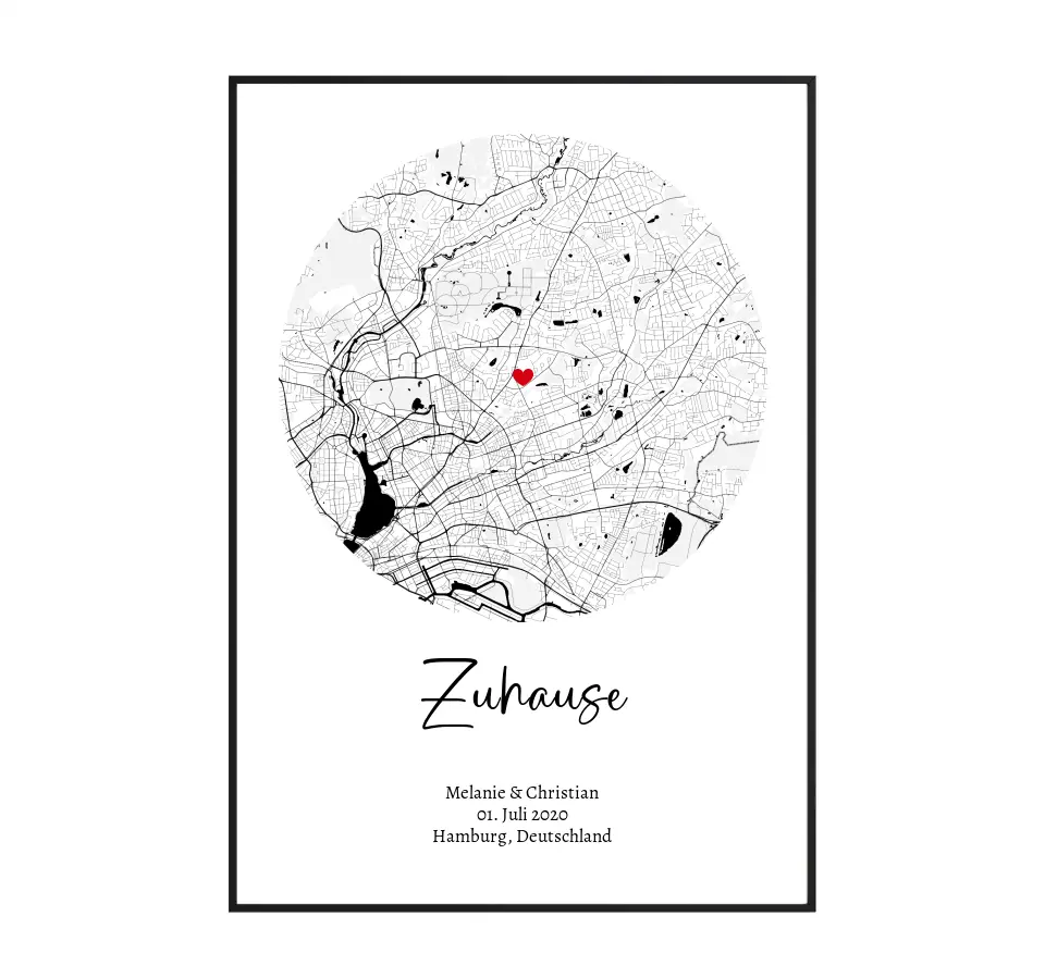 Stadtkarte Zuhause