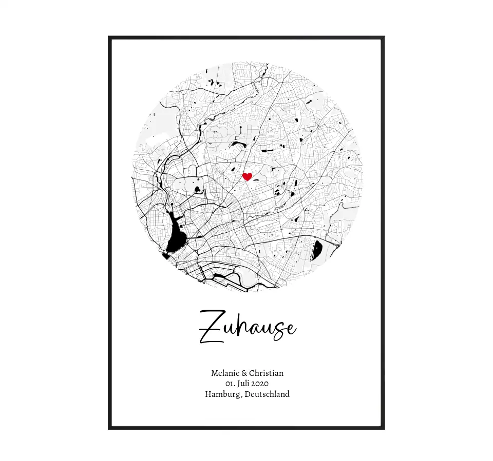 Stadtkarte Zuhause