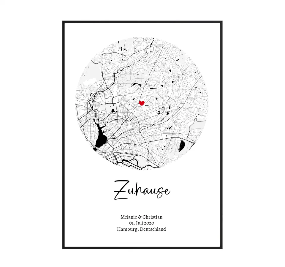 Stadtkarte Zuhause