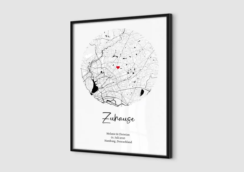 Stadtkarte Zuhause