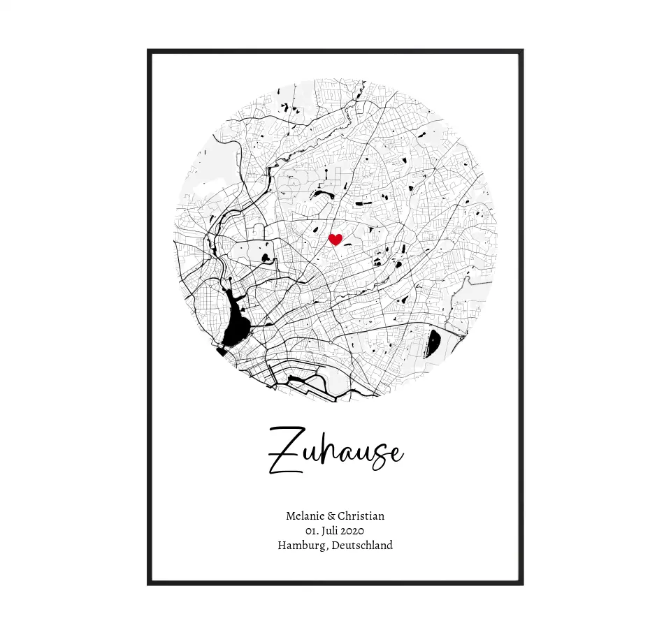 Stadtkarte Zuhause