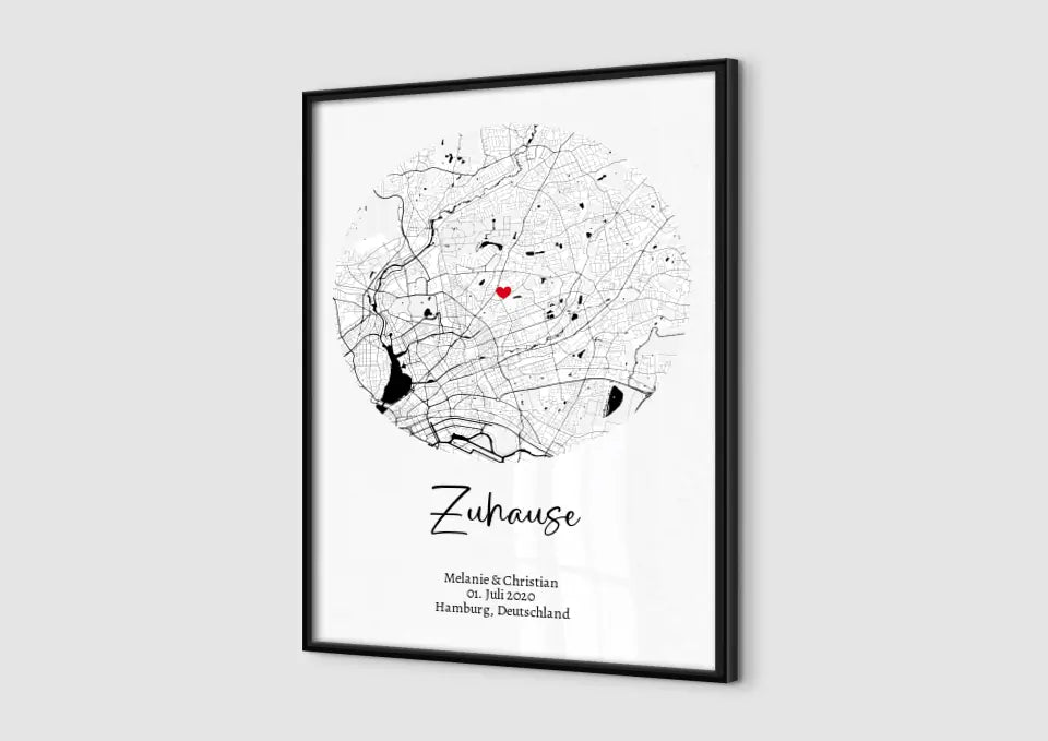 Stadtkarte Zuhause