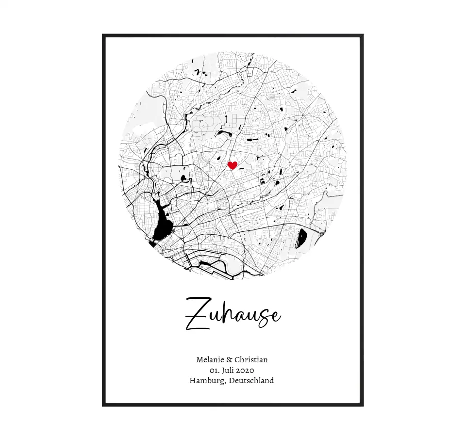 Stadtkarte Zuhause