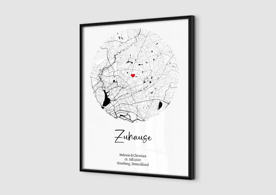 Stadtkarte Zuhause