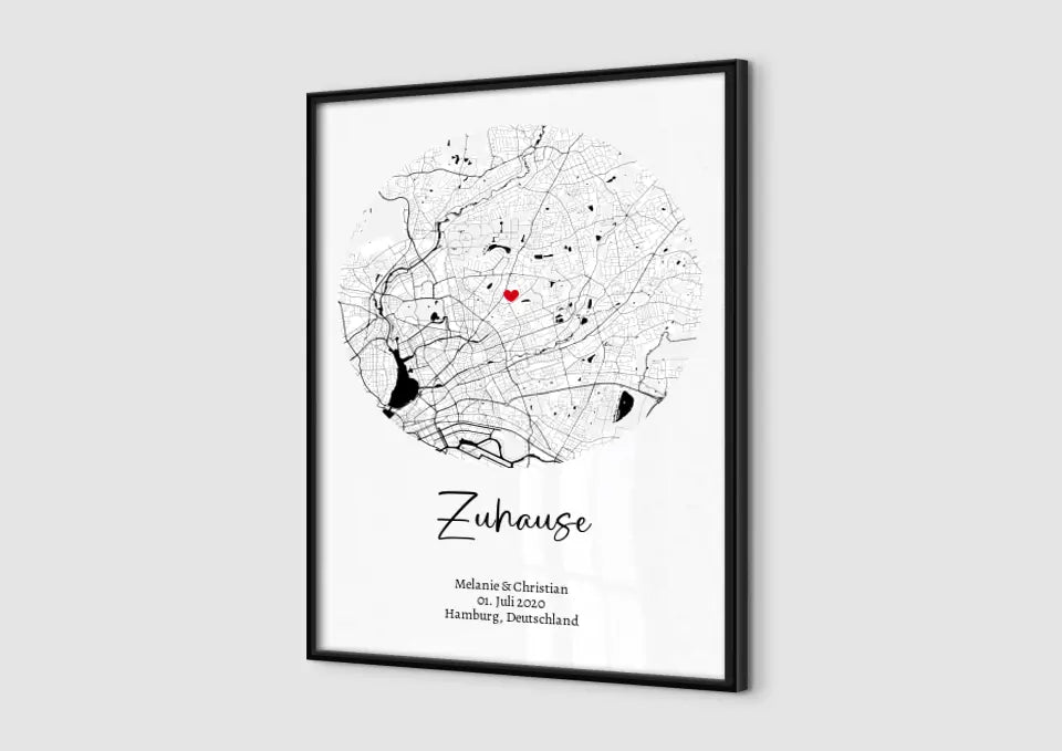 Stadtkarte Zuhause