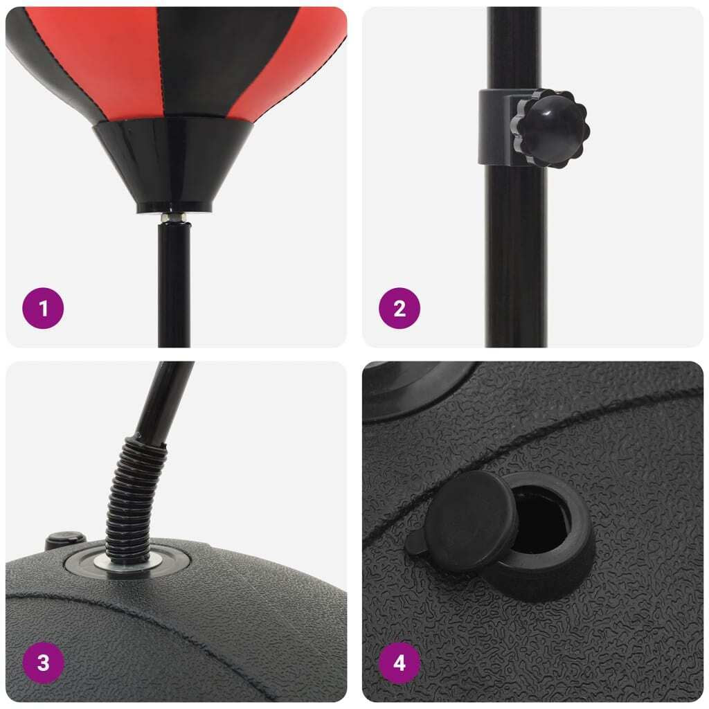 Punchingball Mit Ständer Handschuhen Pumpe Boxball Boxsack Standboxsack Vidaxl