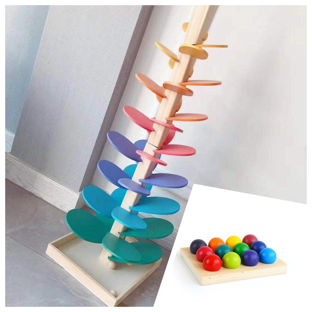Holzbaum für Kinder Klangbaum Lernbaum