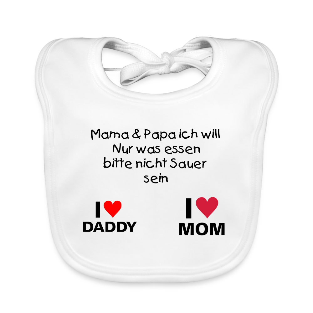 Baby Bio-Lätzchen - weiß