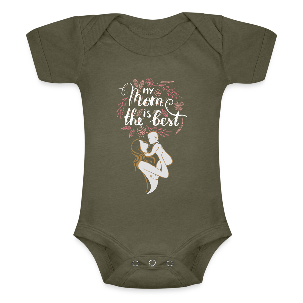 Baby Tri-Blend-Kurzarm-Body - Olive
