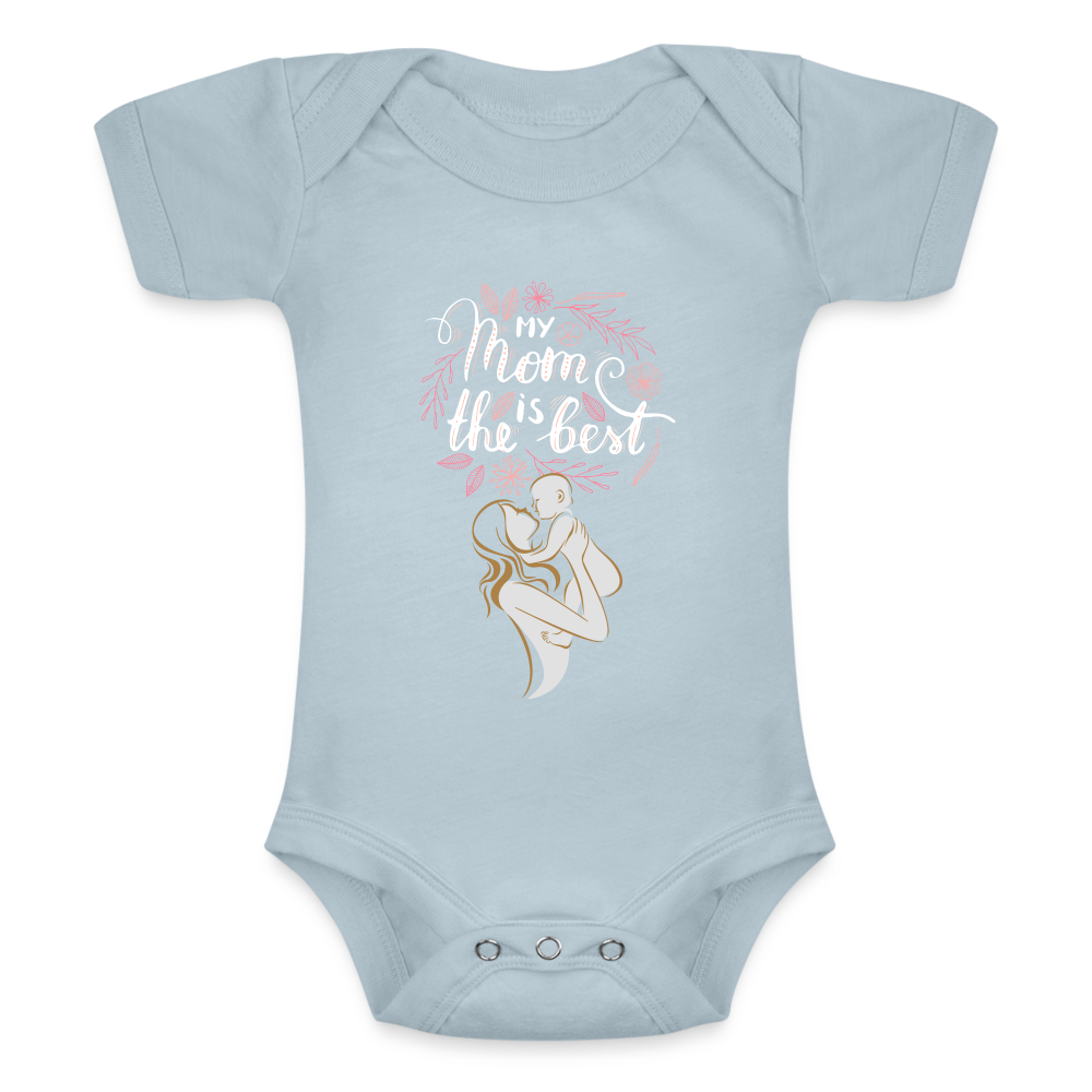 Baby Tri-Blend-Kurzarm-Body - Eisblau
