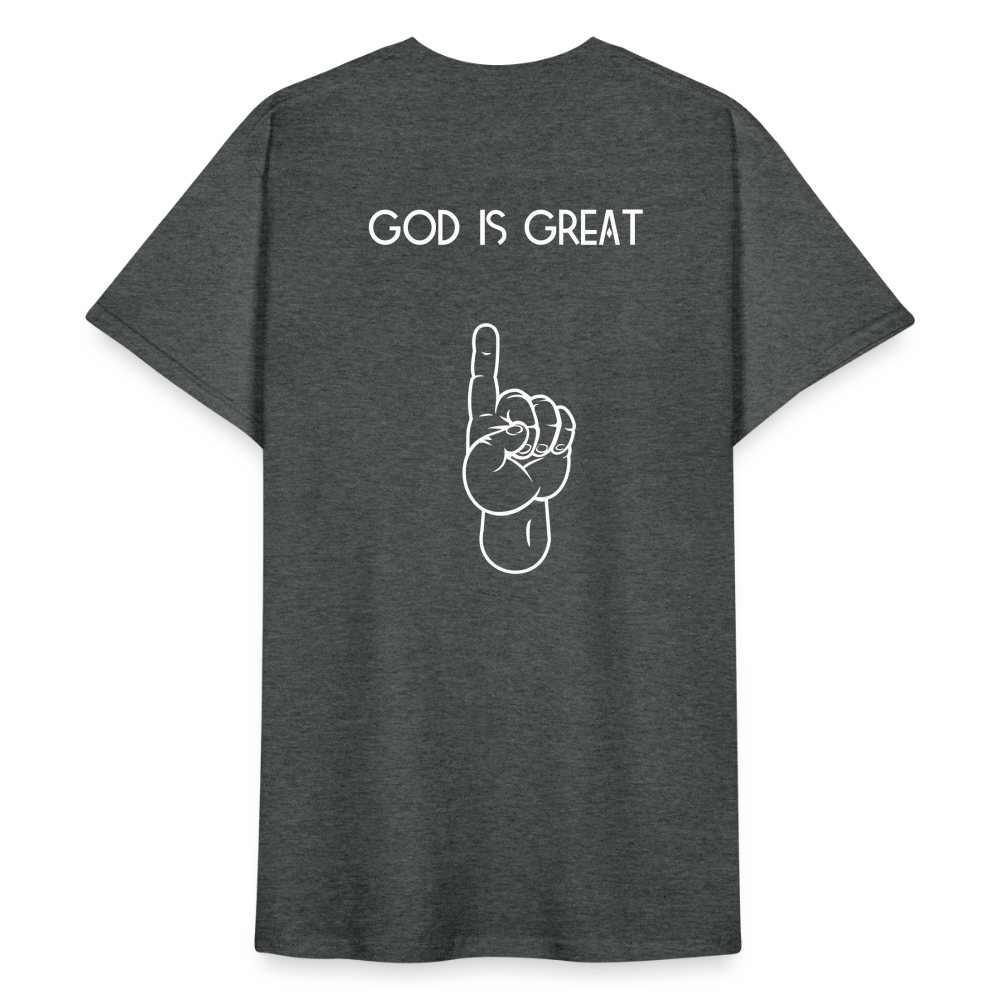 Männer Gildan Heavy T-Shirt - Dunkelgrau meliert