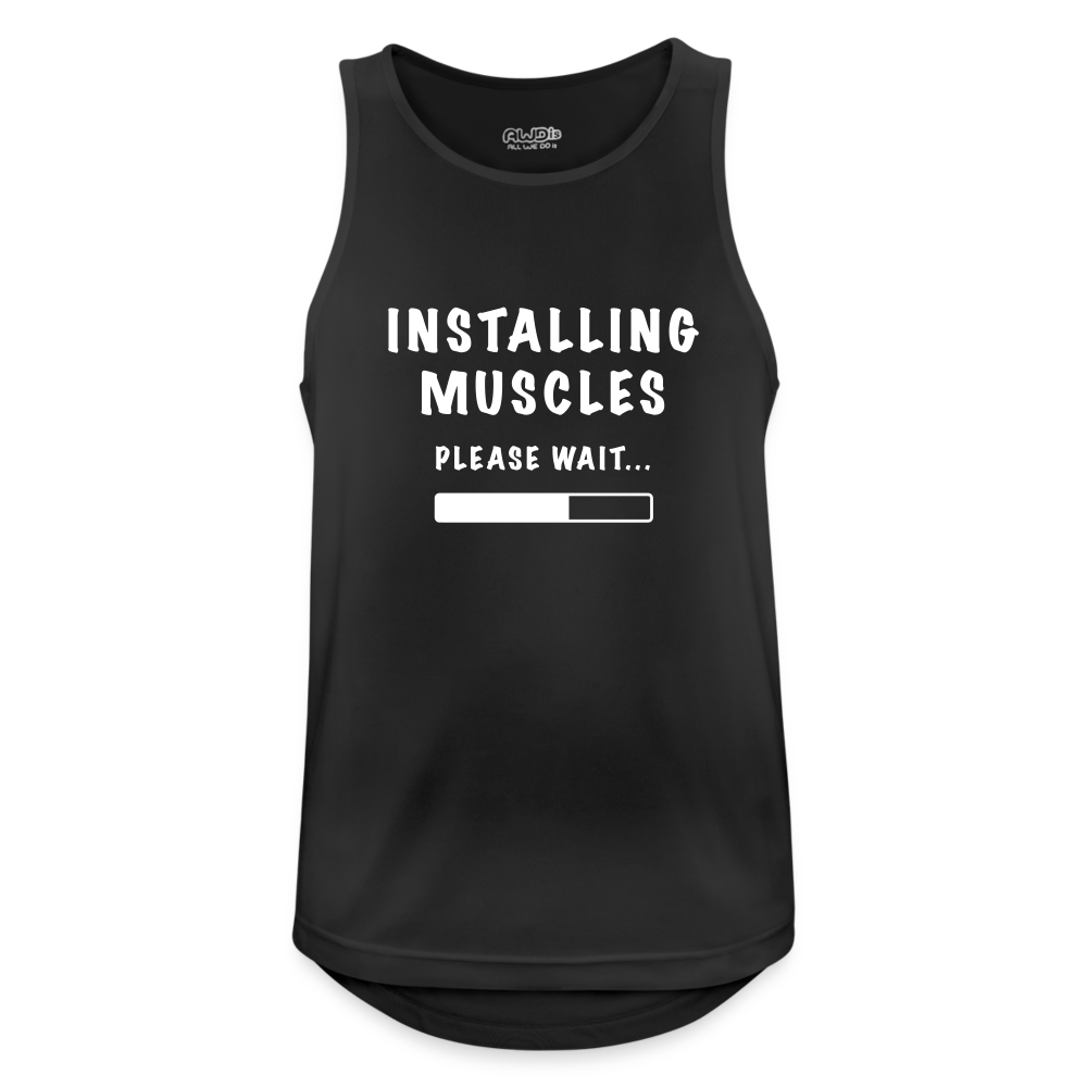 Männer Tank Top atmungsaktiv - Schwarz
