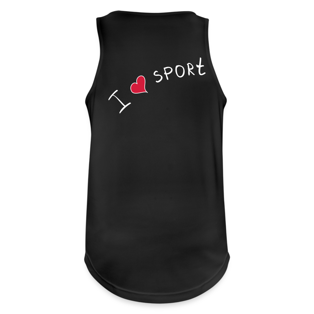 Männer Tank Top atmungsaktiv - Schwarz