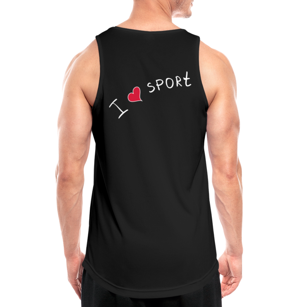 Männer Tank Top atmungsaktiv - Schwarz