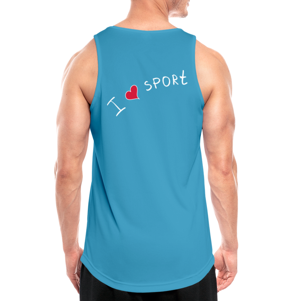 Männer Tank Top atmungsaktiv - Saphirblau