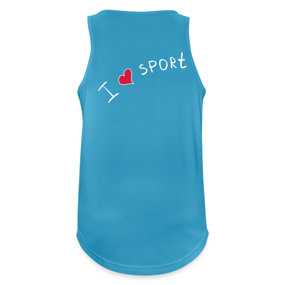 Männer Tank Top atmungsaktiv - Saphirblau