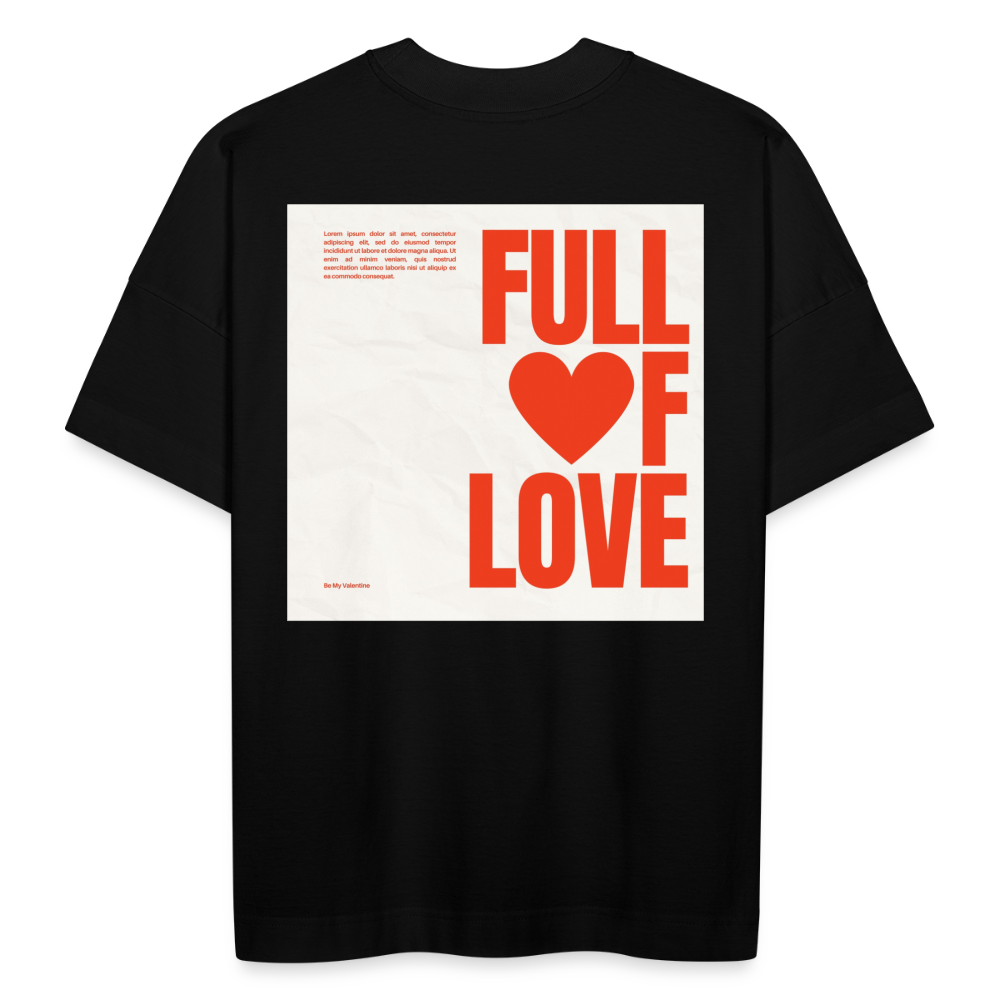 Unisex Oversize Bio-T-Shirt - Schwarz