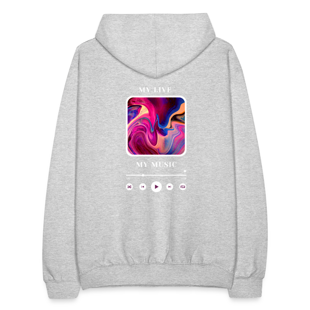 Unisex Hoodie - Hellgrau meliert