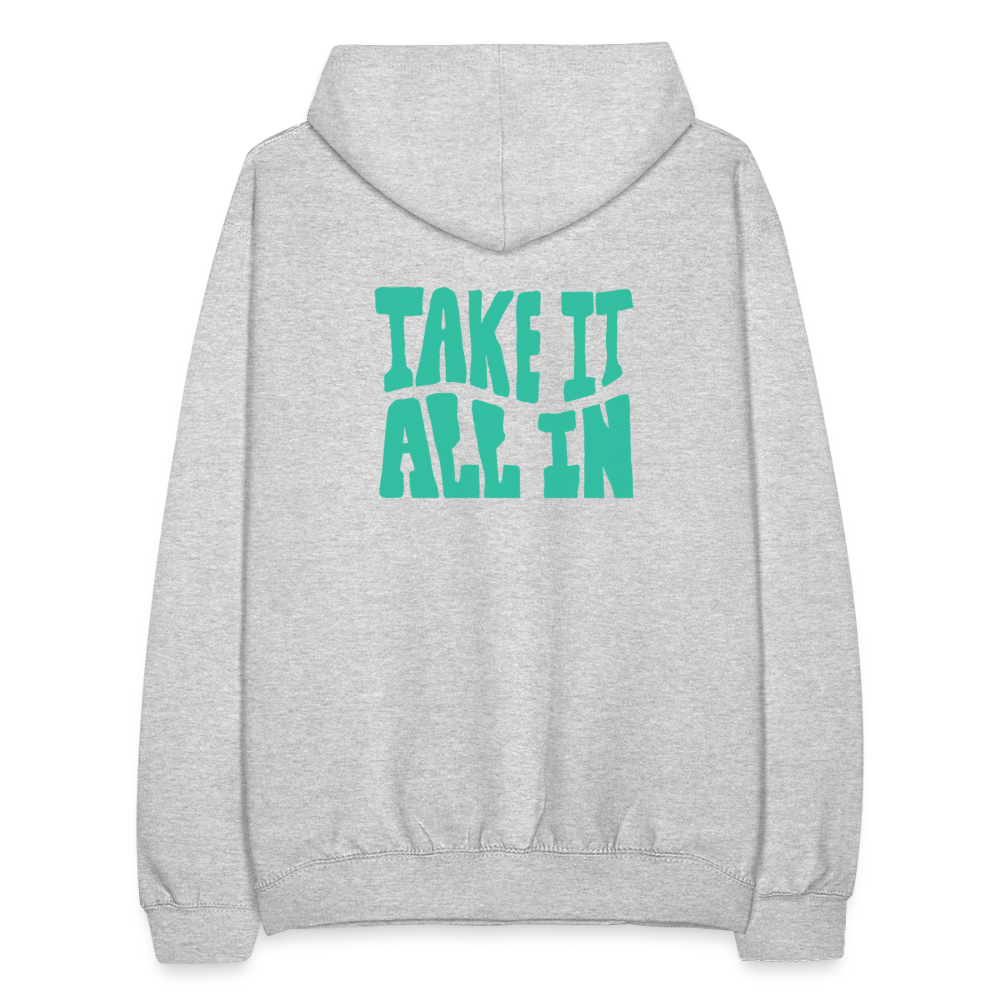 Unisex Hoodie - Hellgrau meliert
