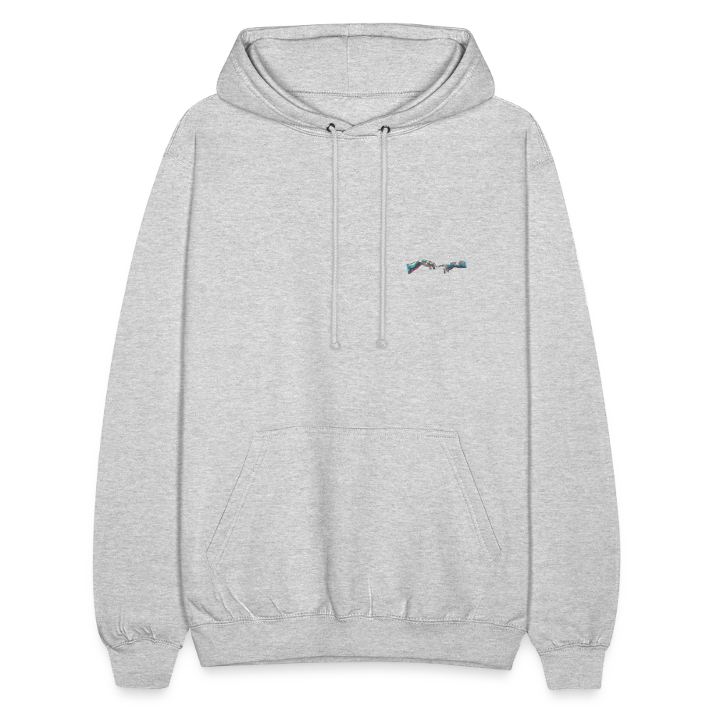 Unisex Hoodie - Hellgrau meliert