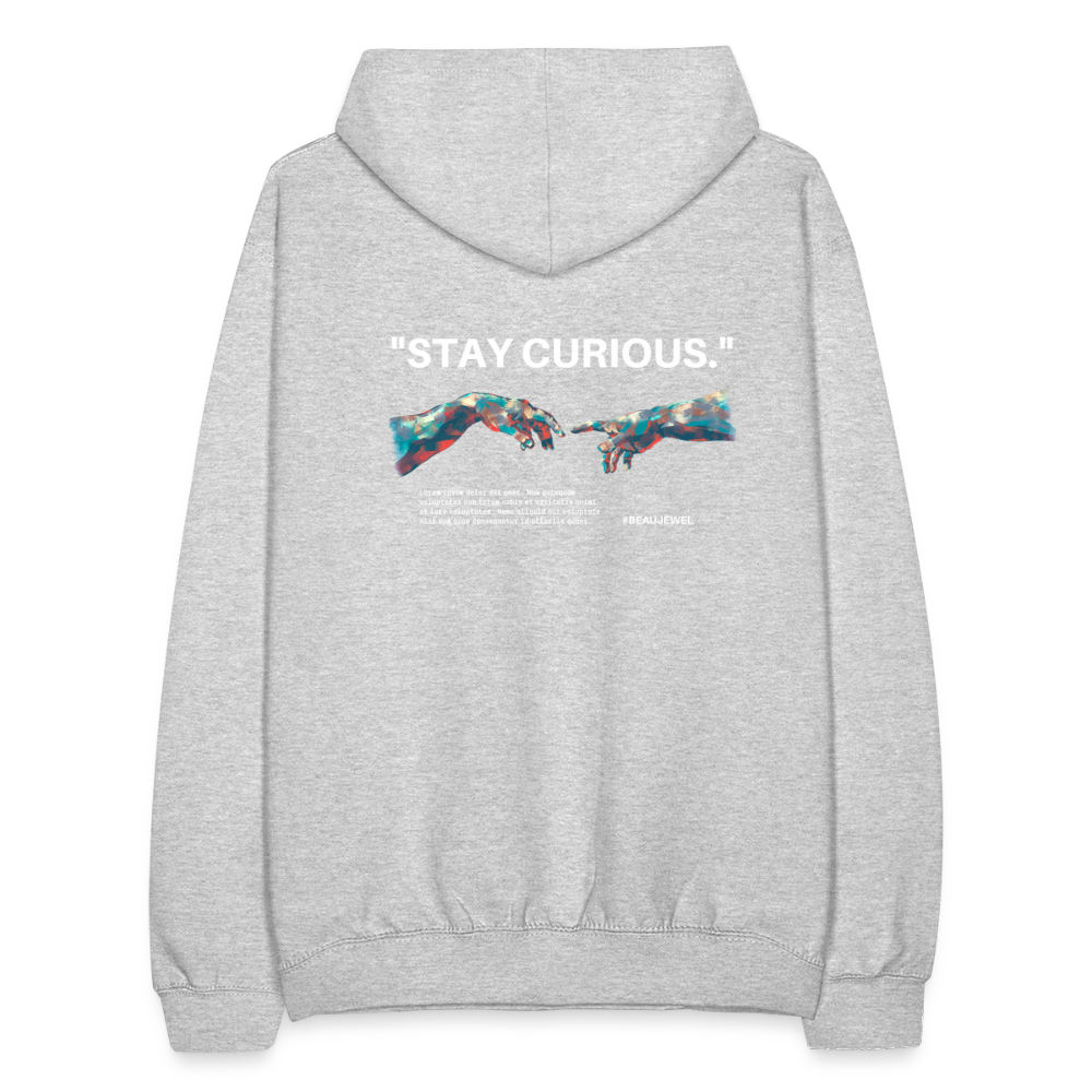 Unisex Hoodie - Hellgrau meliert