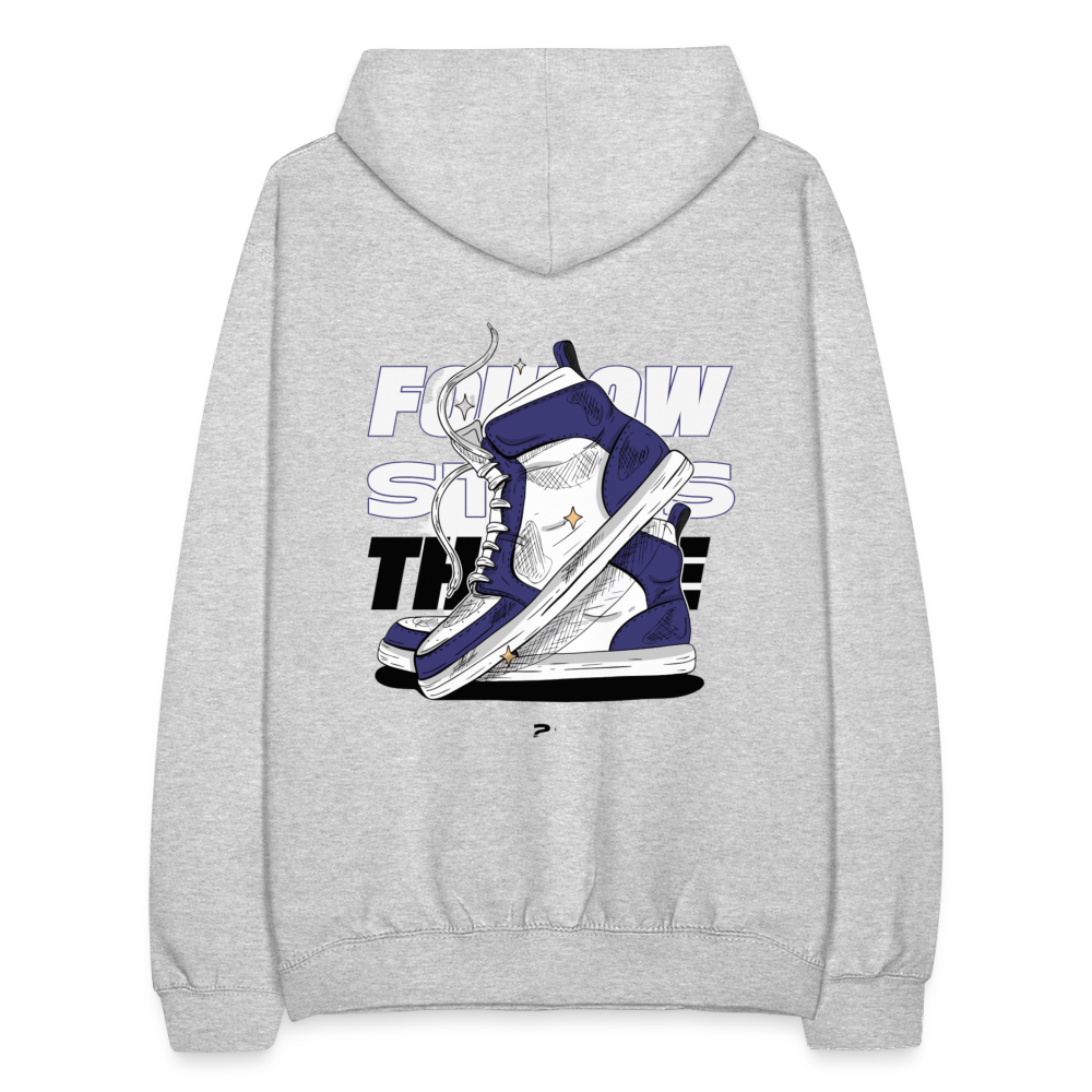 Unisex Hoodie - Hellgrau meliert