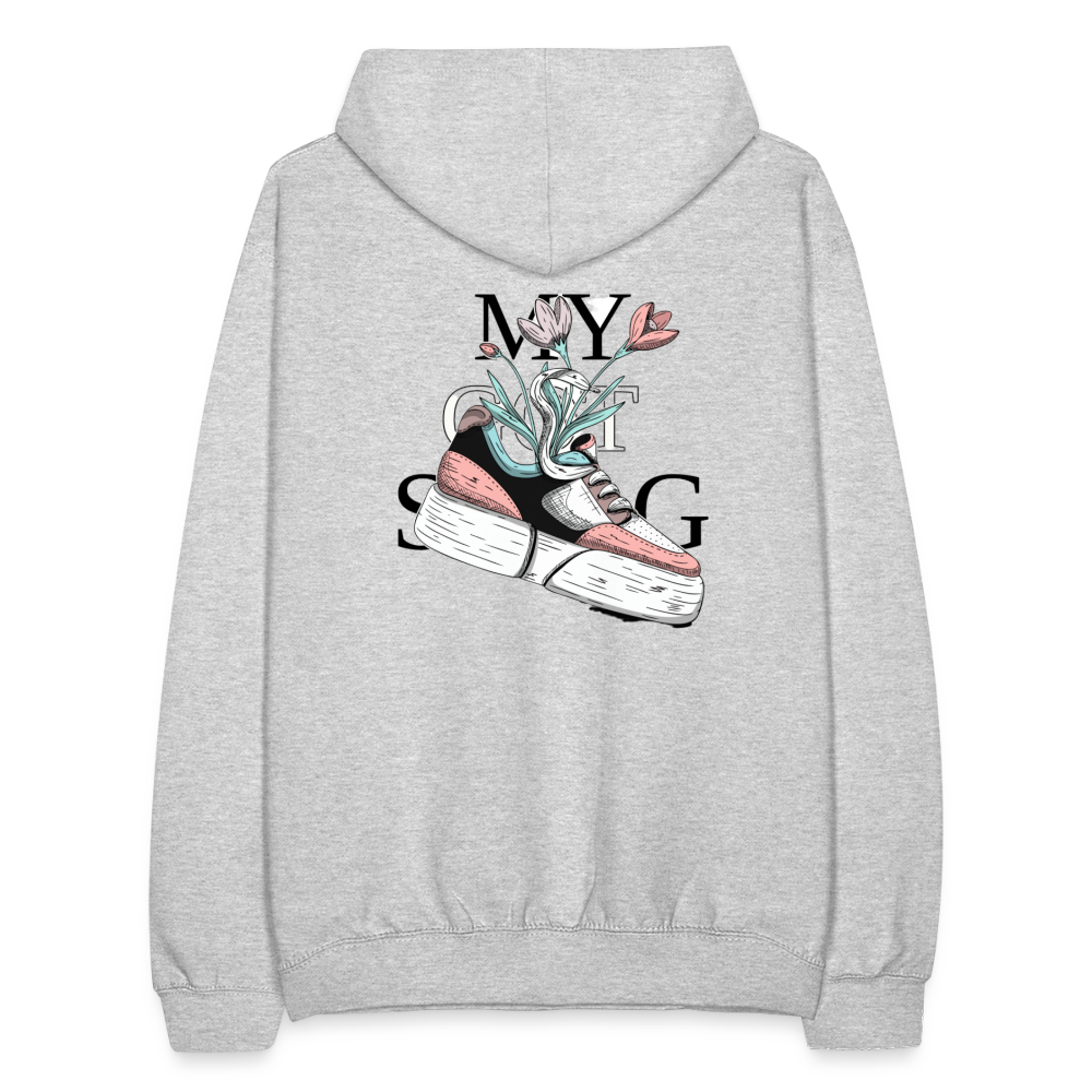 Unisex Hoodie - Hellgrau meliert