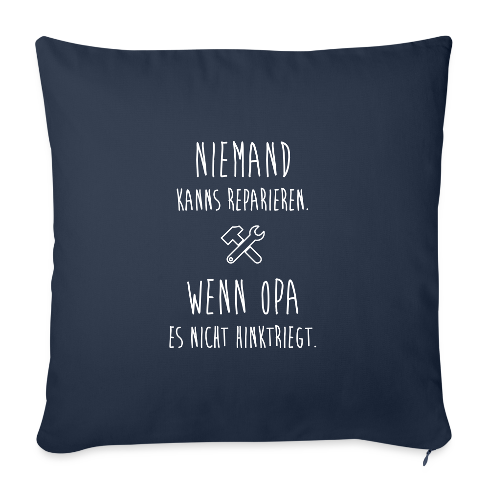 Sofakissen mit Füllung 44 x 44 cm - Navy