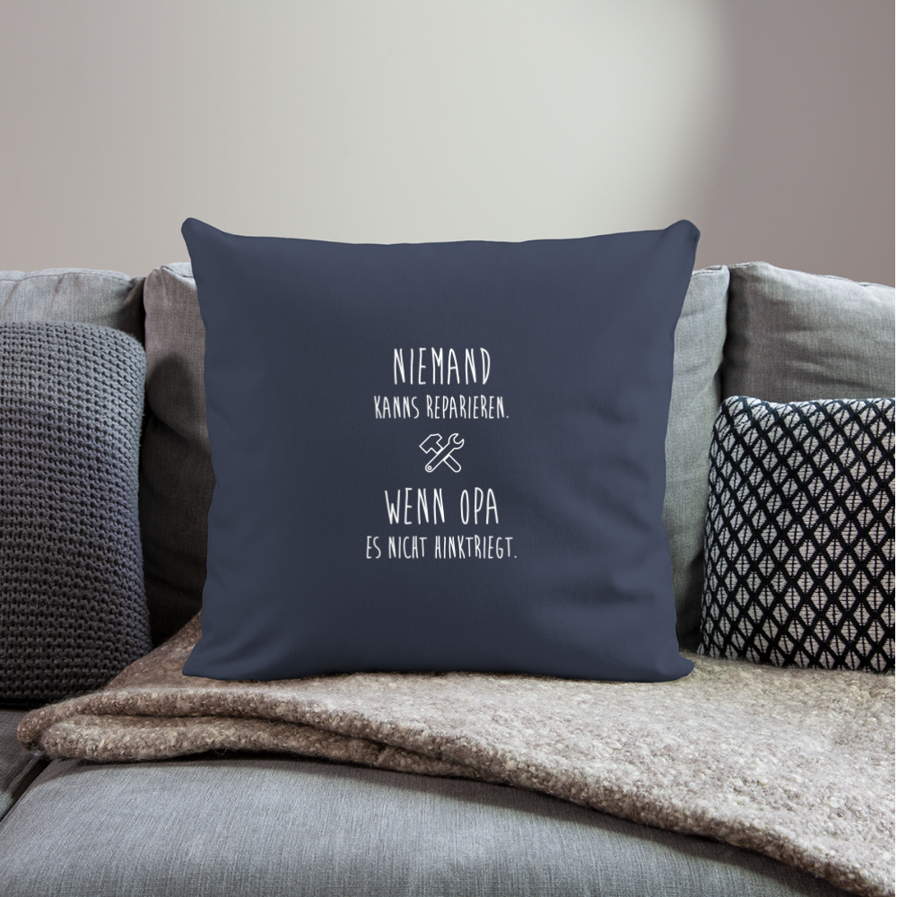 Sofakissen mit Füllung 44 x 44 cm - Navy