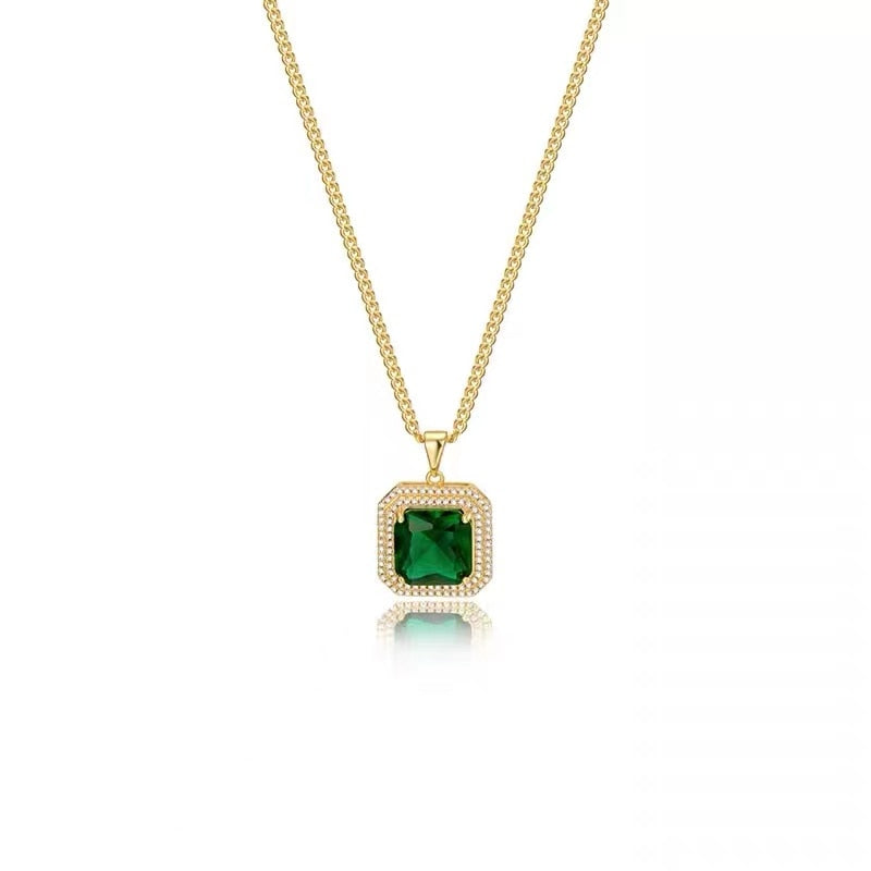 Green Stone Necklace 